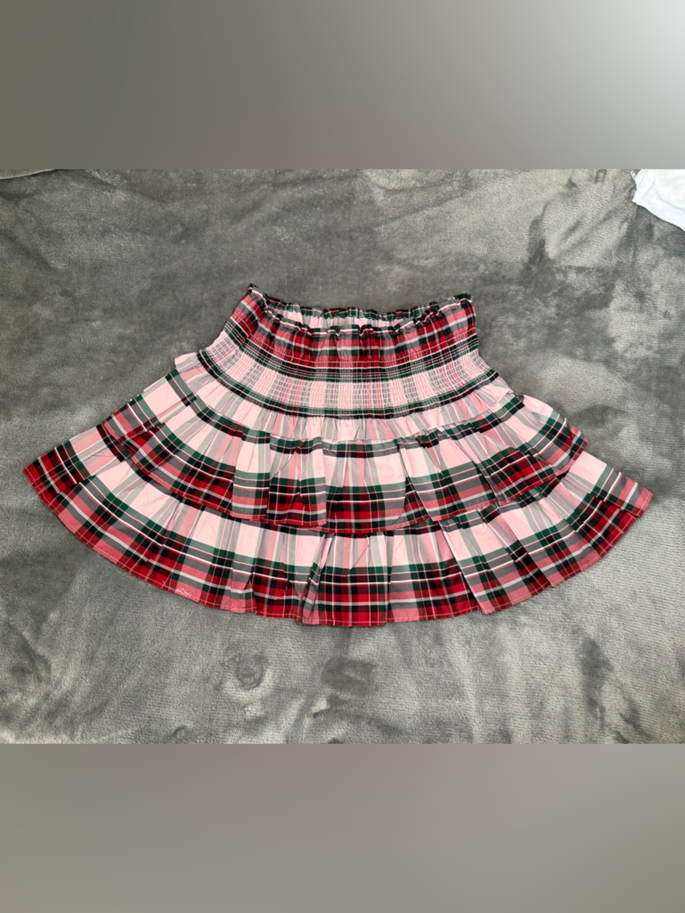 Janie and Jack x American Girl Girls Plaid Skirt Size 8 Pink Tiered NWT